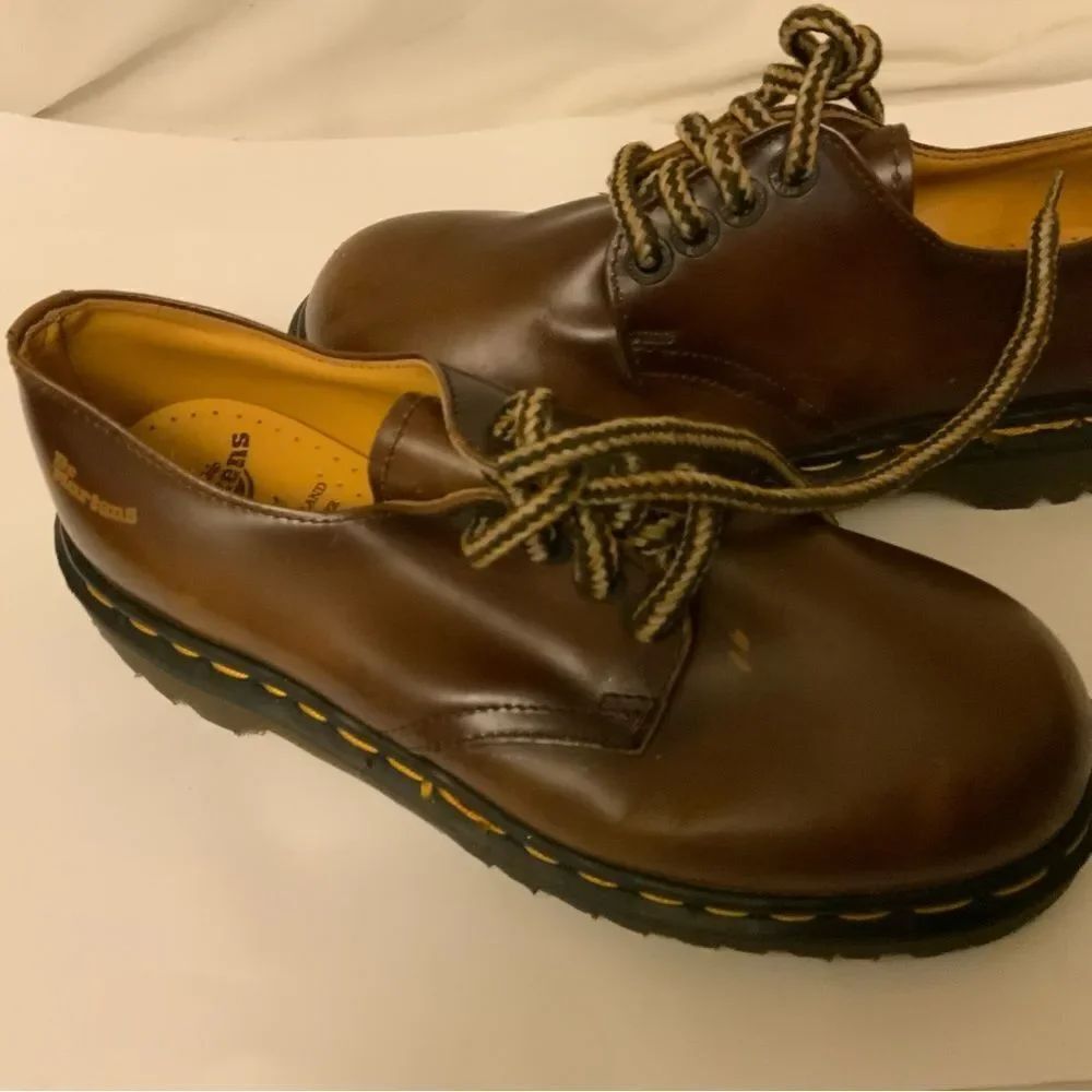 NEW Dr Martens 8318 Brown Smooth Boots UK 5 Men Size 6 made in England
